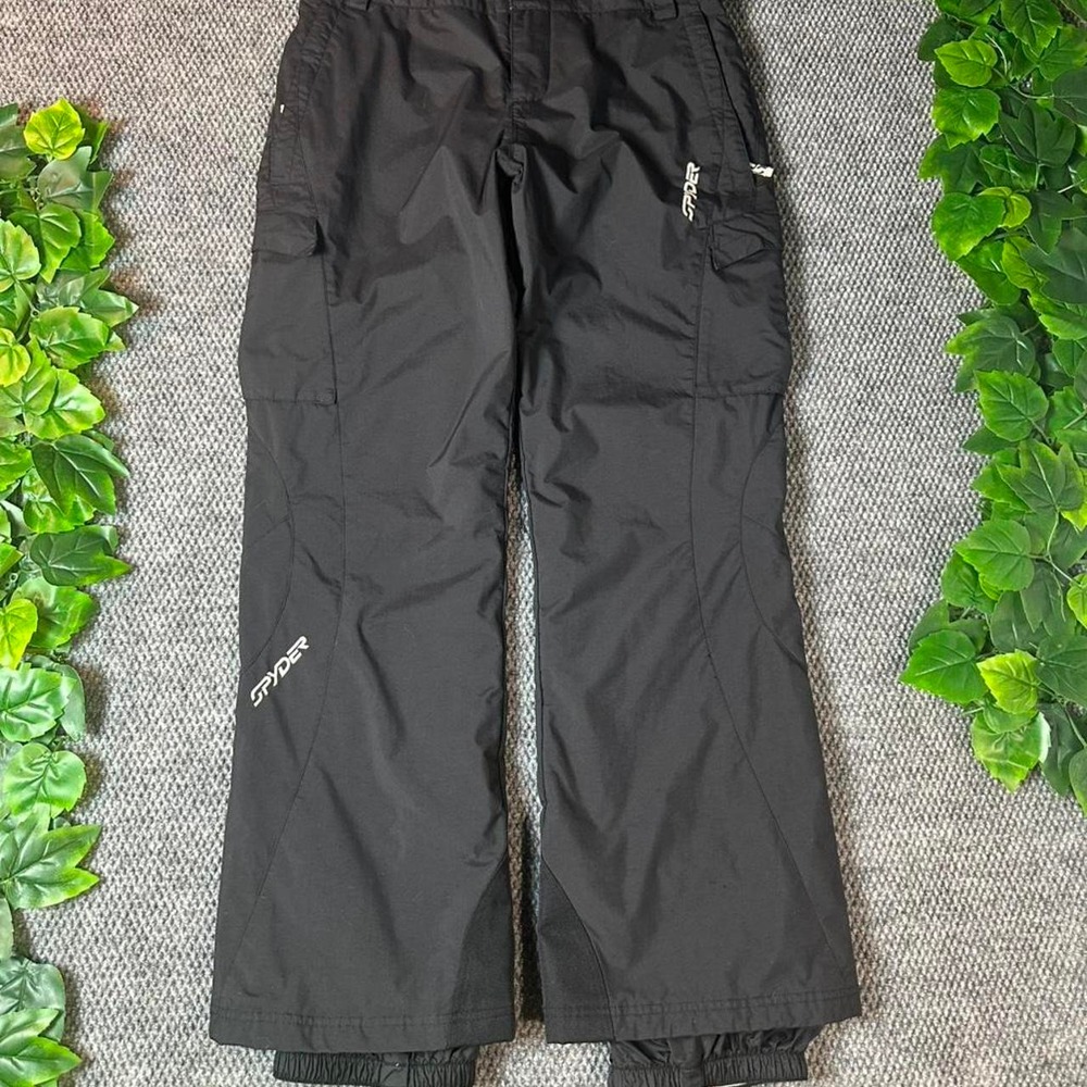 Spyder Black Insulated Ski Snow Pants Cargo Winter